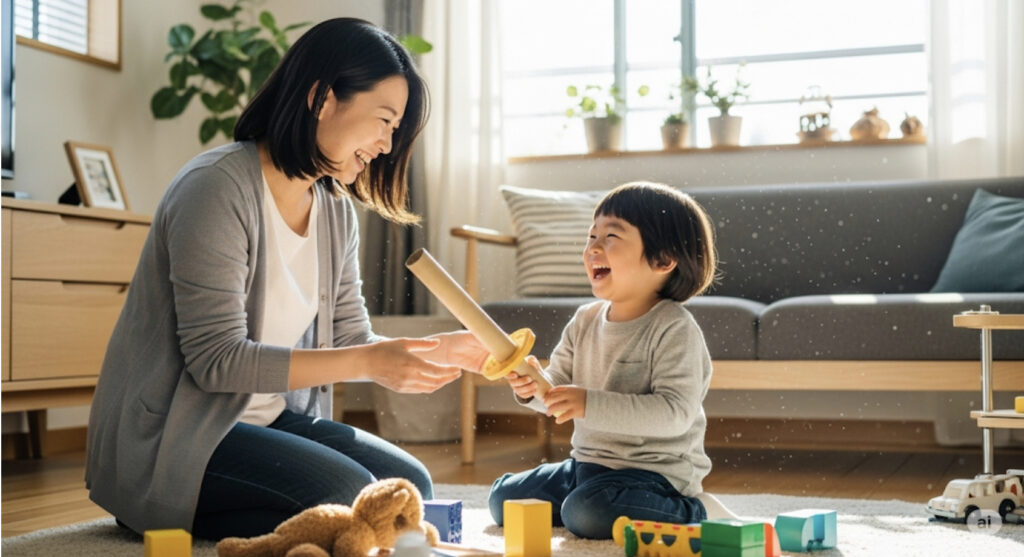 2歳児のごっこ遊びをサポートする手作りおもちゃ