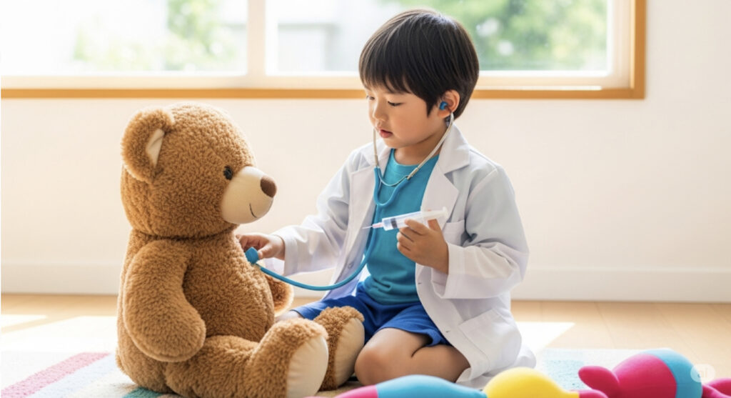 ごっこ遊びが好きな男の子もいる？